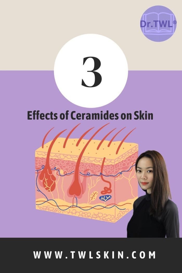 Effects of ceramides on skin