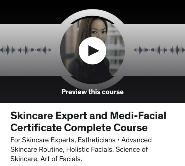 Skincare Expert and Medi-Facial Certificate Complete Course